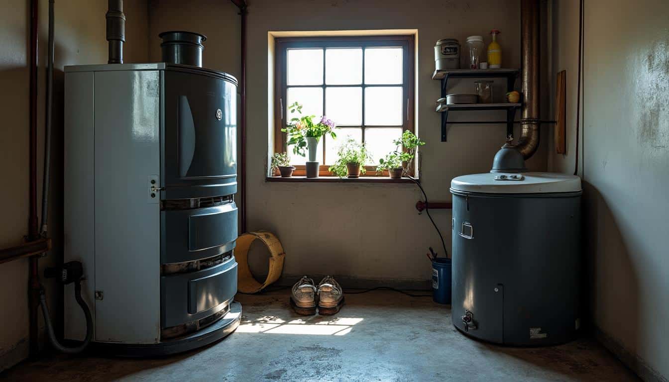 Illustration: Comparaison entre la chaudière à condensation et la chaudière à basse température