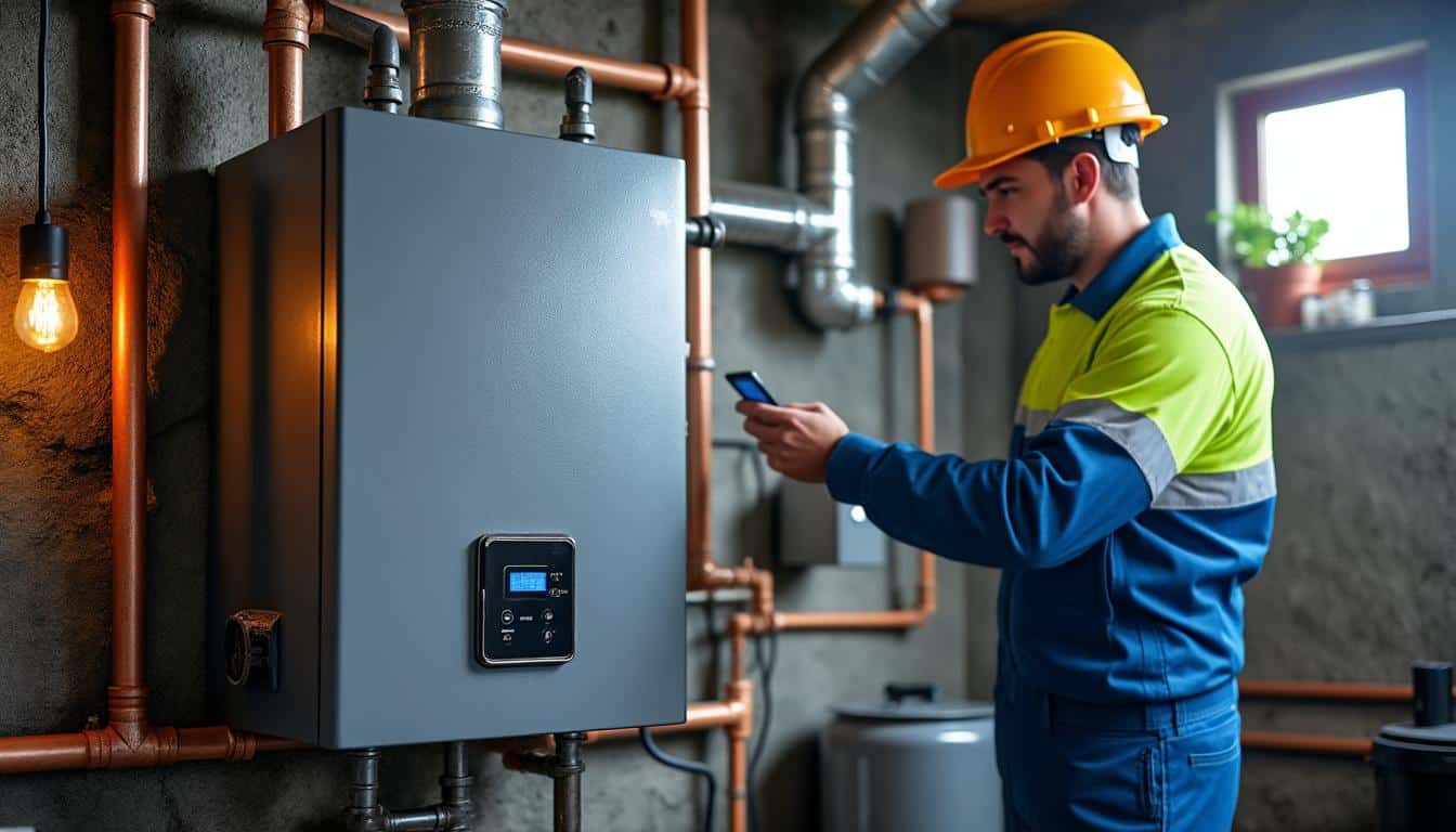 Illustration: Fonctionnement détaillé de la chaudière fioul à condensation