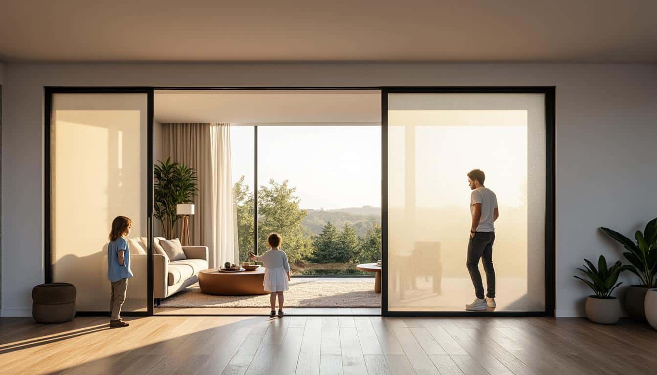 Illustration: Les avantages et inconvénients d’une cloison sur rail amovible