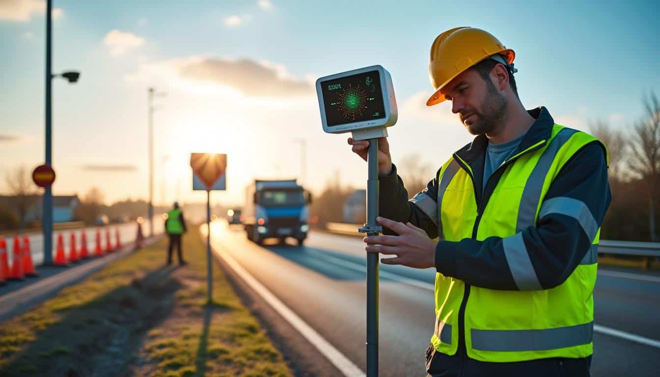 Illustration: Fonctionnement et installation des radars de chantiers