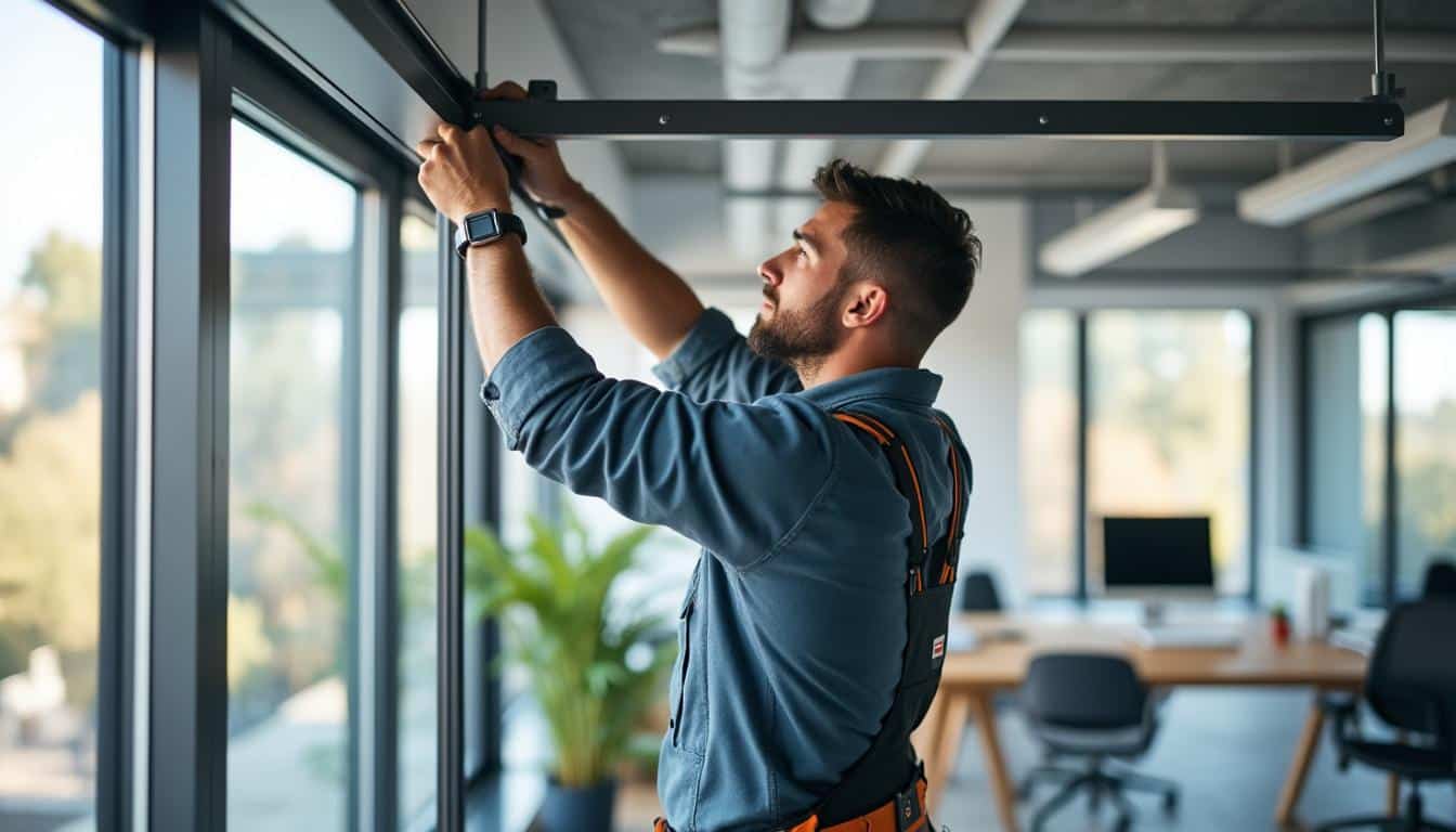 Illustration: Définition et rôle du rail pour cloison amovible