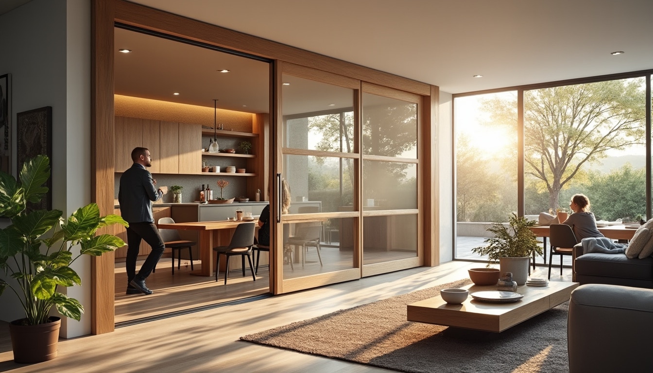 Illustration: Définition et avantages de la cloison amovible pour le salon