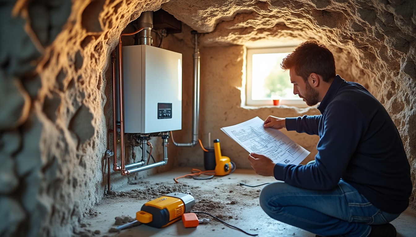Illustration: Comprendre le schéma d’installation d’une chaudière à gaz à condensation