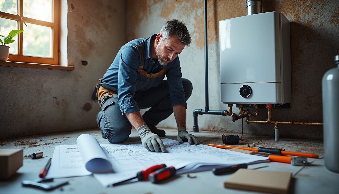 Schéma d’installation d’une chaudière à gaz à condensation : guide complet