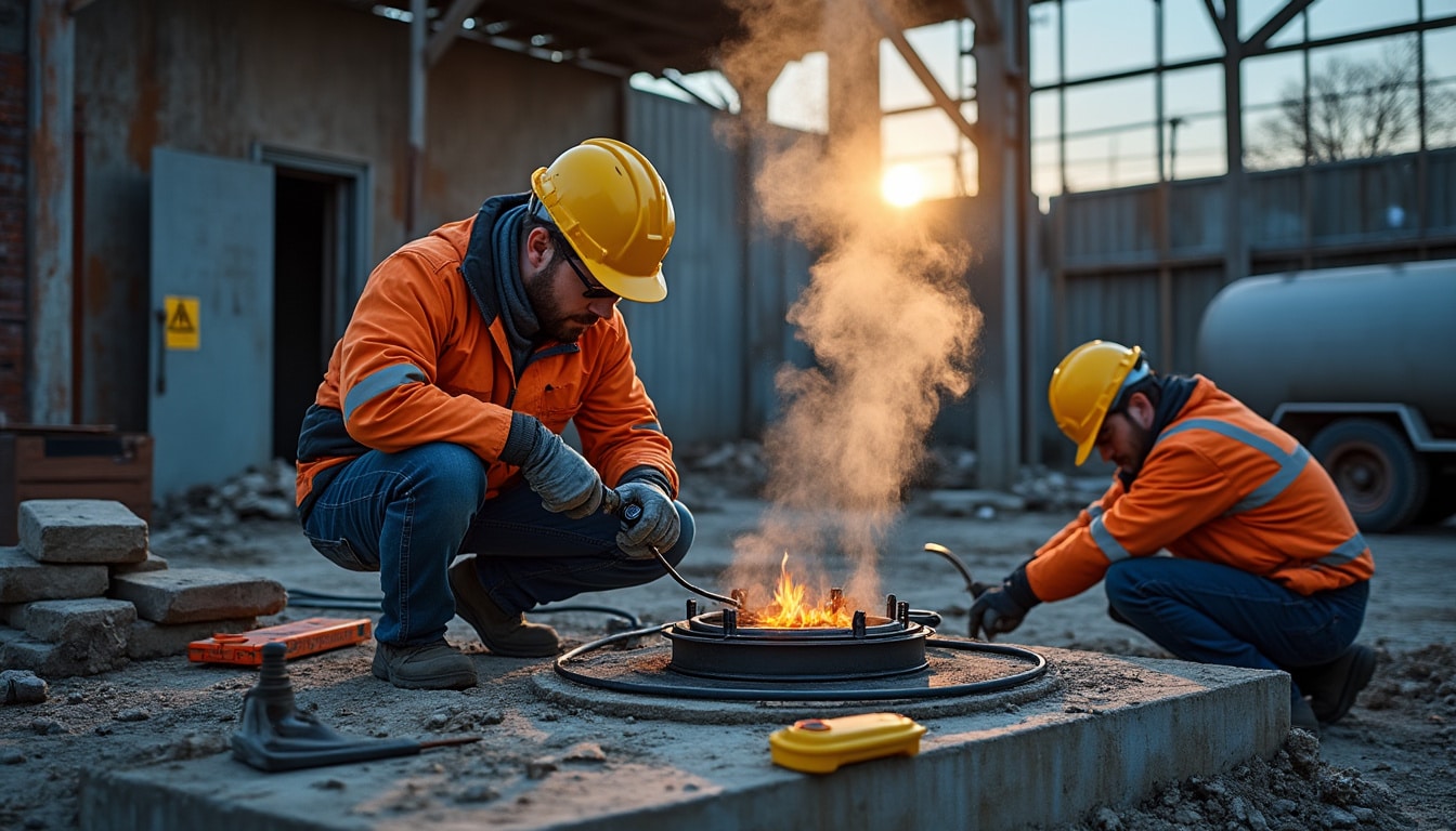 Illustration: Les avantages et inconvénients du chauffage de chantier au gaz