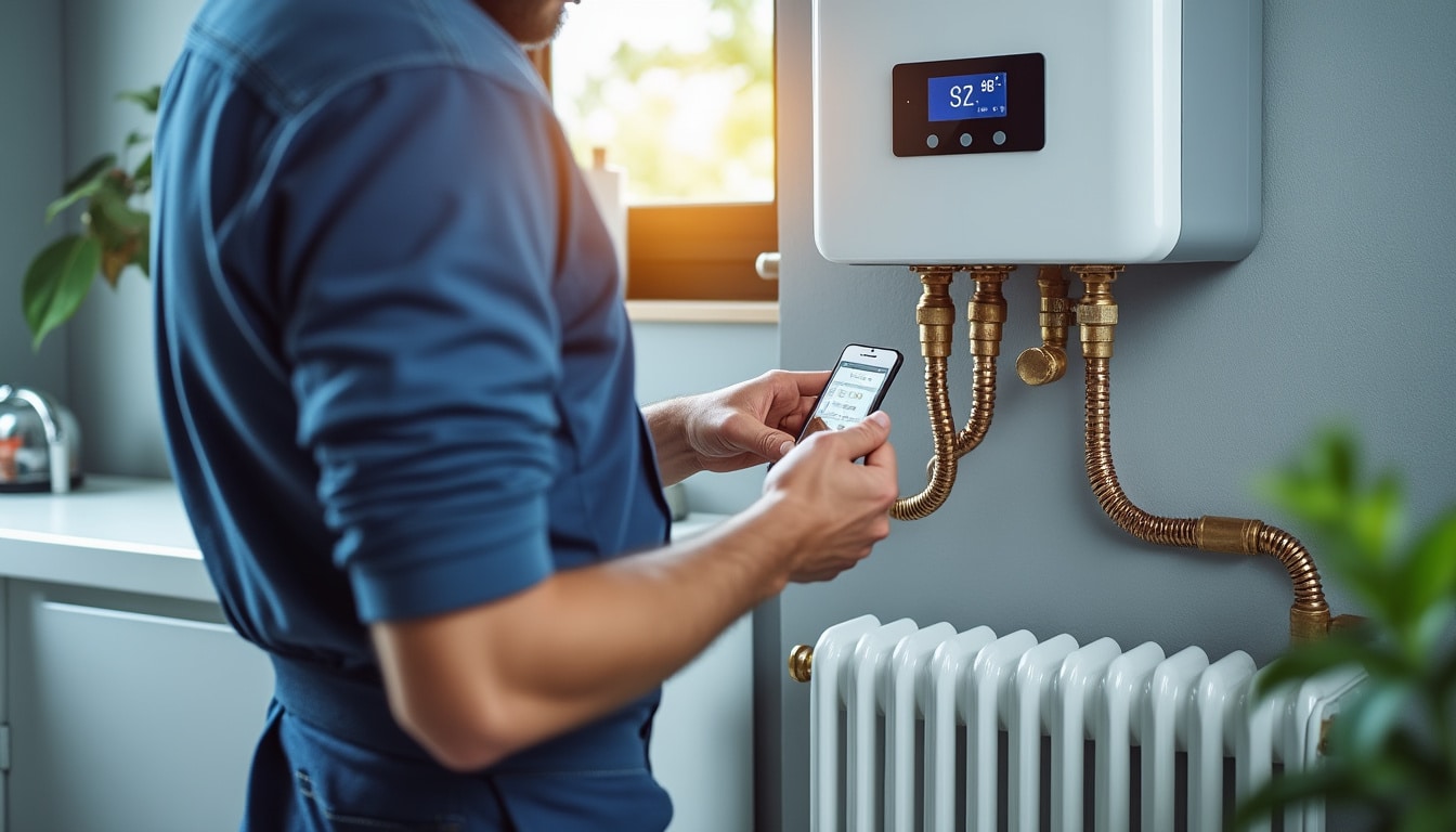 Illustration: Fonctionnement et spécificités de la température de l’eau des radiateurs avec une chaudière gaz à condensation