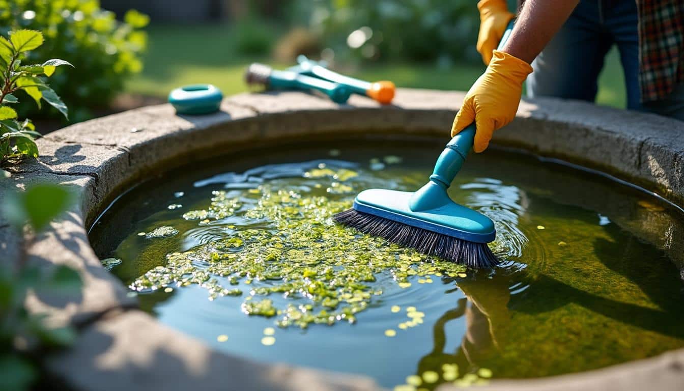 Nettoyage du bassin des algues filamenteuses : traitements efficaces