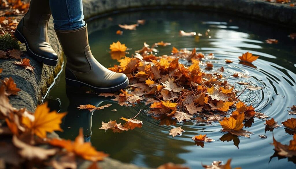Nettoyage du bassin en automne : feuilles et prévention essentielles