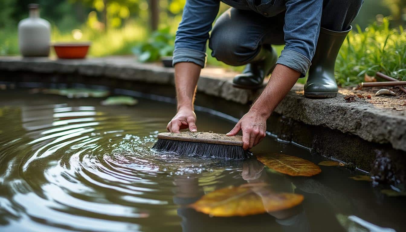 Nettoyage du bassin : boue excessive et évacuation efficace