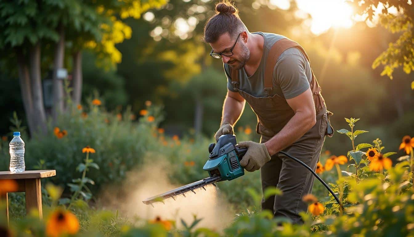 Illustration: Comprendre la surchauffe du taille-haie en été et sa prévention