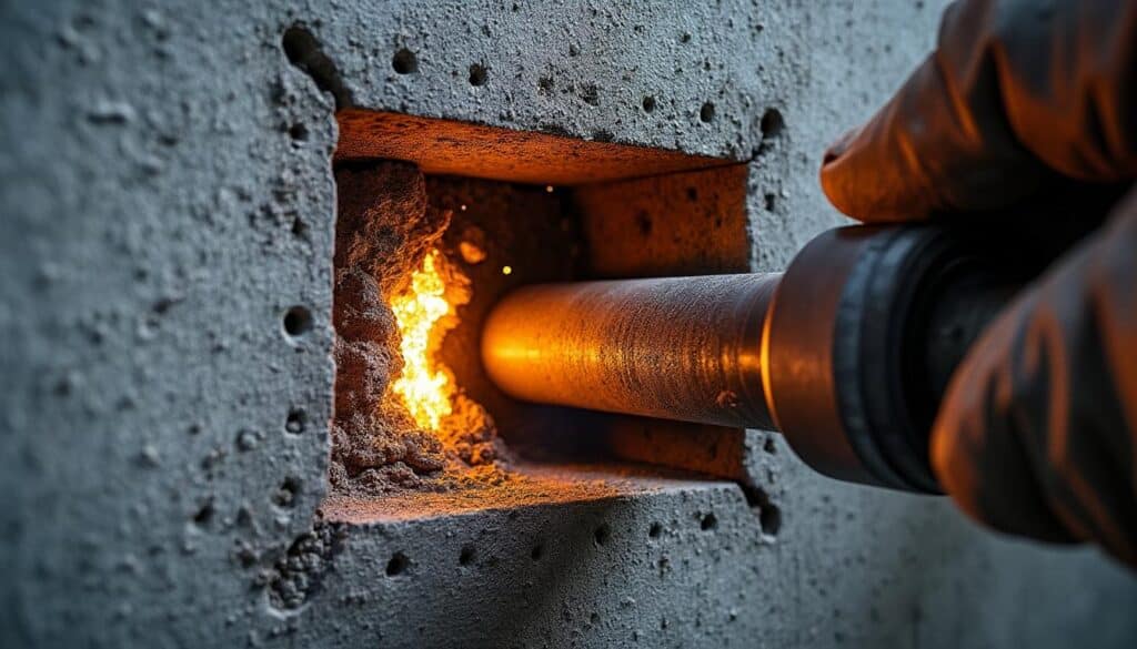 Sécuriser une charge lourde grâce à l’ancrage chimique