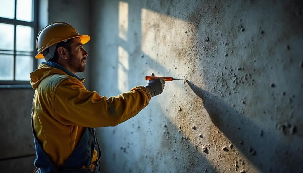 Optimiser un ancrage chimique sur un mur humide