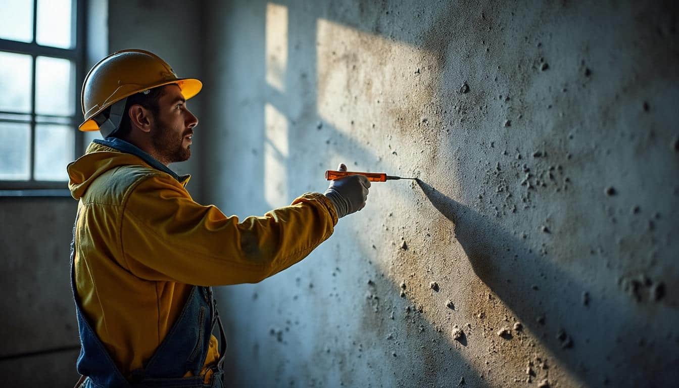 Optimiser un ancrage chimique sur un mur humide