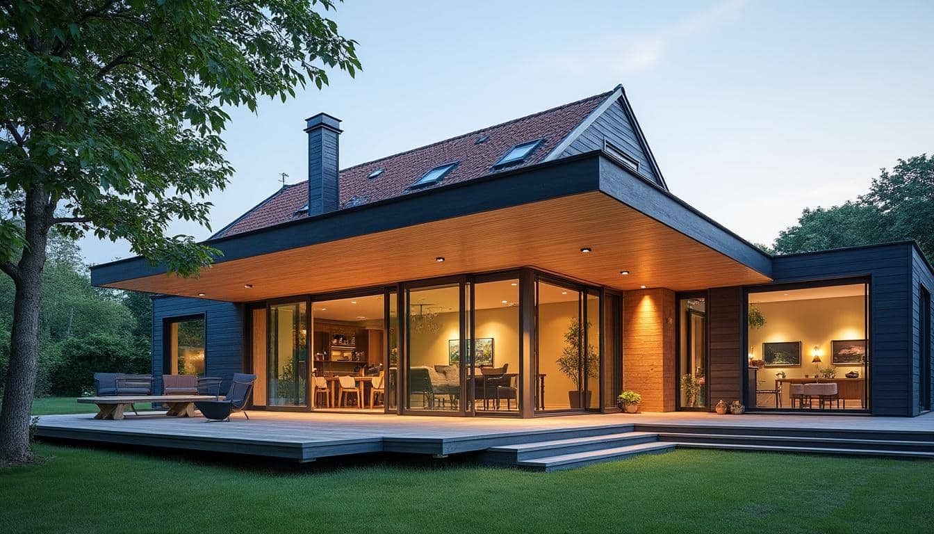 Illustration: Comprendre la structure et les particularités d’une extension en bois