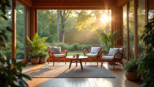Véranda en bois : charme naturel et confort isolant pour votre maison