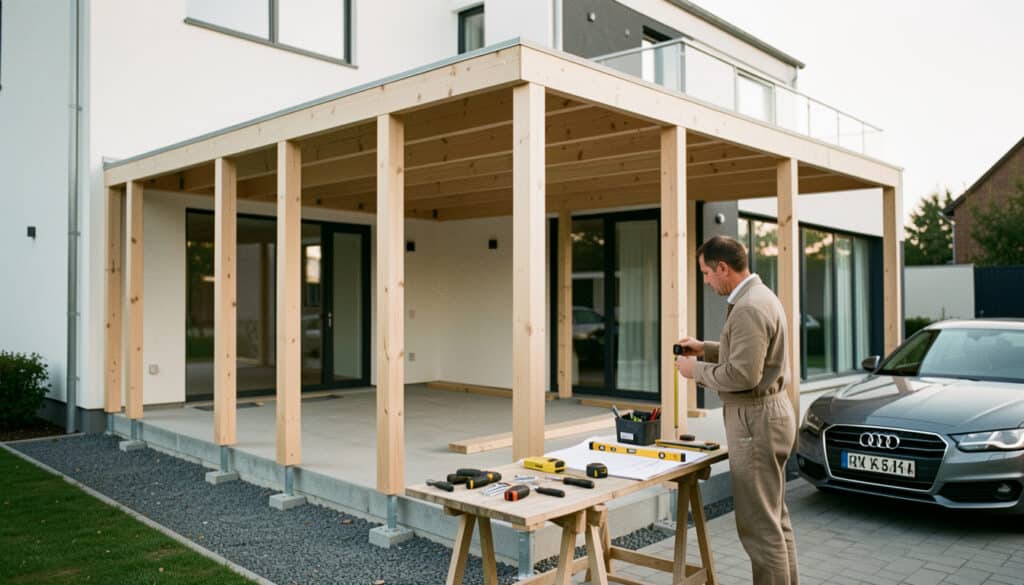 Construire un carport : étapes, règles et budget