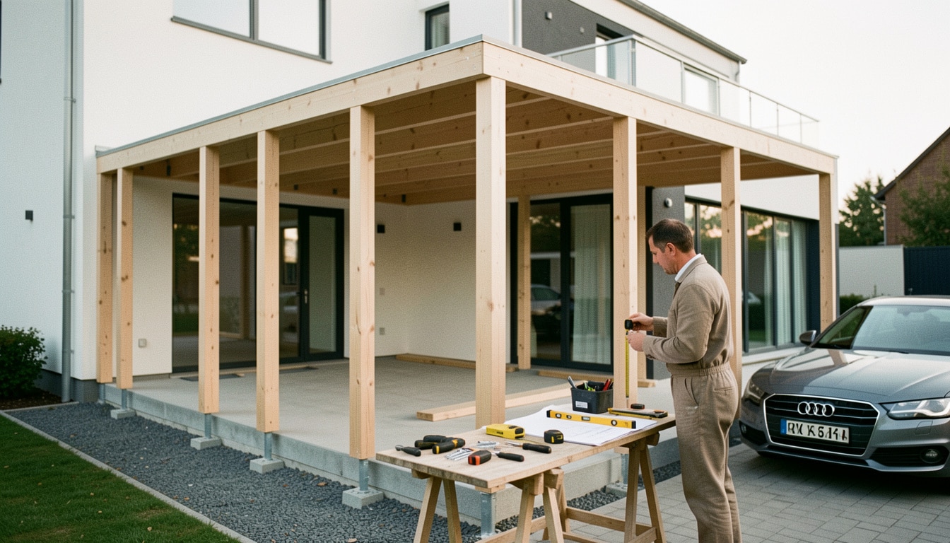 Construire un carport : étapes, règles et budget