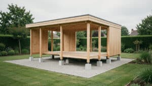 Abri de jardin sur plots en béton : la bonne base