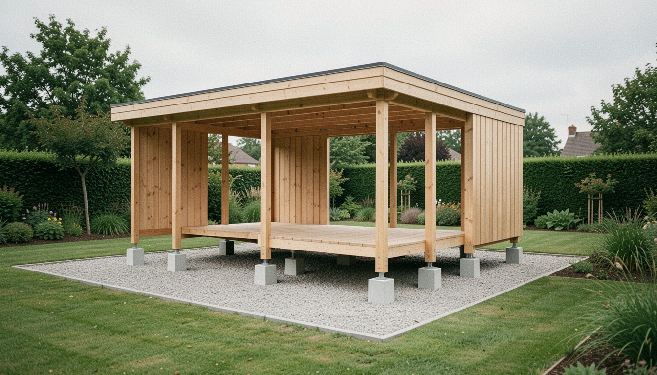 Abri de jardin sur plots en béton : la bonne base
