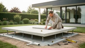 Terrasse sur plots en béton : avantages, pose et limites